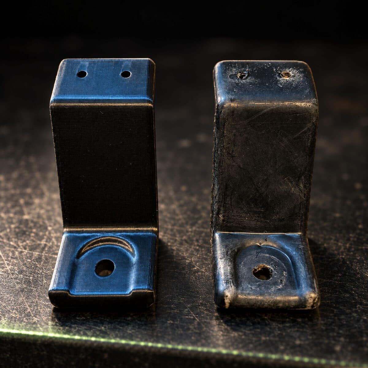 Deux supports de fixation imprimés en 3D par Protofab