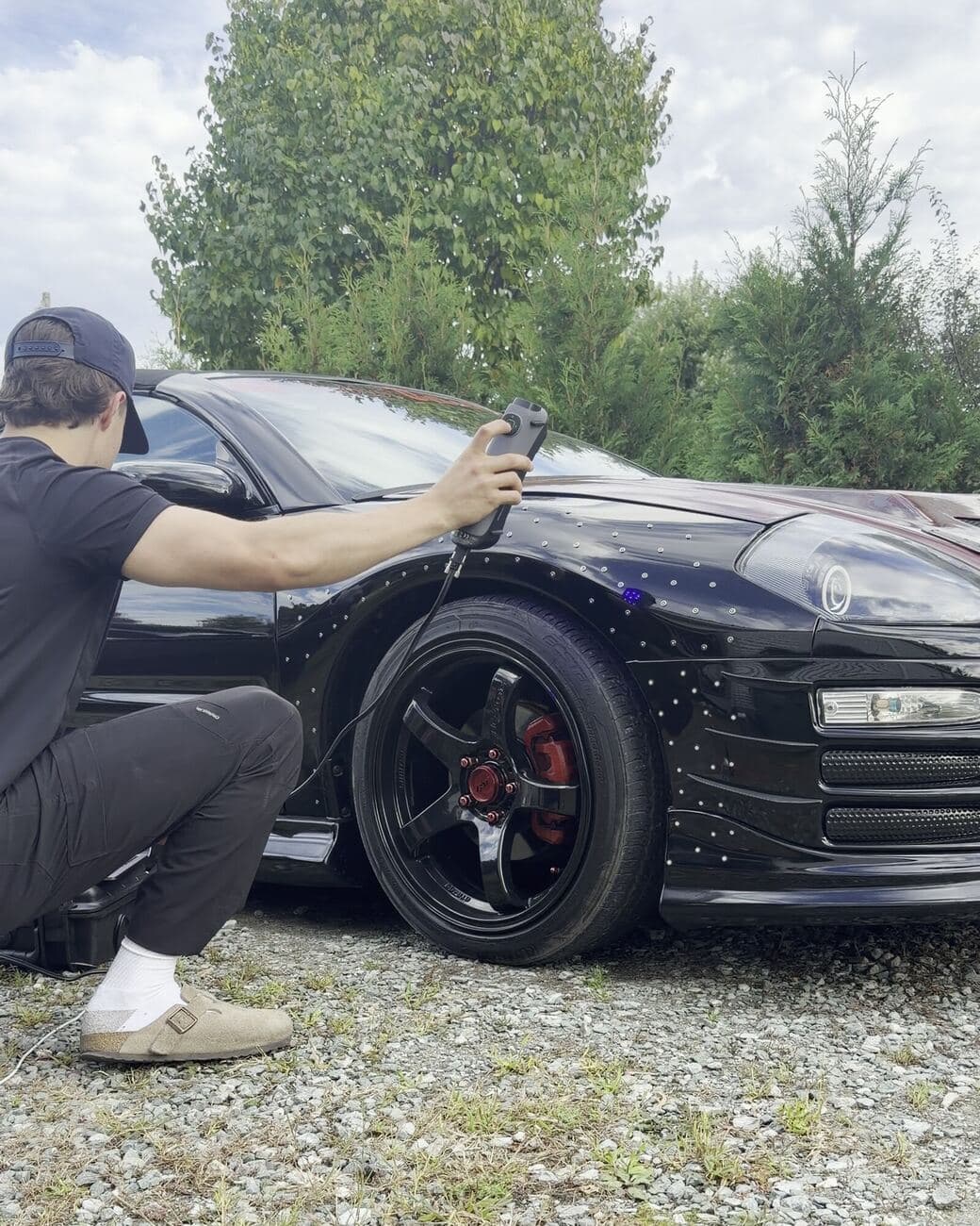 Numérisation 3D d'une carrosserie d'auto